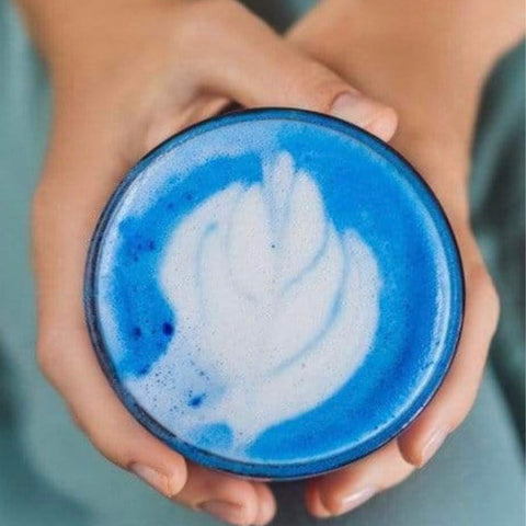 Blue Pea Butterfly Tea Latte